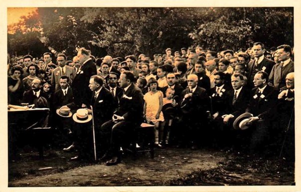 Ceremony at Laying of Cornerstone Schwabe Gymnasium